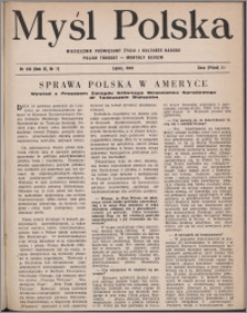 Myśl Polska : miesięcznik poświęcony życiu i kulturze narodu 1949, R. 9 nr 7 (136)