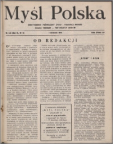 Myśl Polska : dwutygodnik poświęcony życiu i kulturze narodu 1949, R. 9 nr 11 (140)