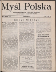 Myśl Polska : dwutygodnik poświęcony życiu i kulturze narodu 1949, R. 9 nr 12 (141)