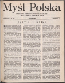Myśl Polska : dwutygodnik poświęcony życiu i kulturze narodu 1950, R. 10 nr 20 (163)