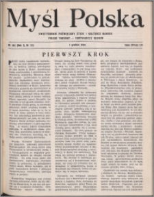 Myśl Polska : dwutygodnik poświęcony życiu i kulturze narodu 1950, R. 10 nr 22 (165)