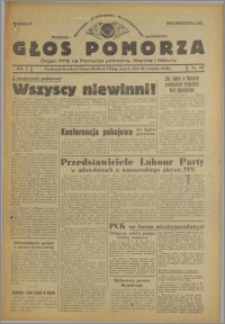 Głos Pomorza : organ PPS na Pomorze północne, Warmię i Mazury 1946.08.16, R. 2 nr 185