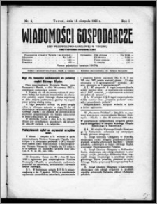 Wiadomości Gospodarcze Izby Przemysłowo-Handlowej w Toruniu 1922, R. 1, nr 4