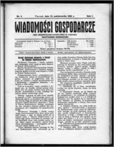 Wiadomości Gospodarcze Izby Przemysłowo-Handlowej w Toruniu 1922, R. 1, nr 8