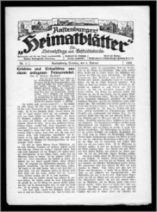 Rastenburger Heimatblätter für Heimatpflege und Geschichtskunde 1922, Nr. 3