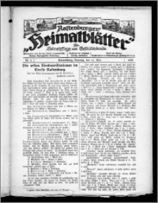 Rastenburger Heimatblätter für Heimatpflege und Geschichtskunde 1922, Nr. 9