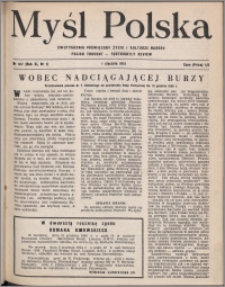 Myśl Polska : dwutygodnik poświęcony życiu i kulturze narodu 1951, R. 11 nr 1 (167)