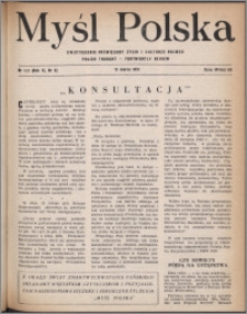 Myśl Polska : dwutygodnik poświęcony życiu i kulturze narodu 1951, R. 11 nr 6 (172)