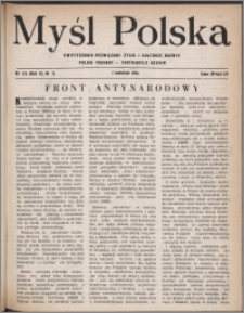 Myśl Polska : dwutygodnik poświęcony życiu i kulturze narodu 1951, R. 11 nr 7 (173)