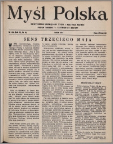 Myśl Polska : dwutygodnik poświęcony życiu i kulturze narodu 1951, R. 11 nr 9 (175)