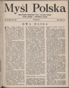 Myśl Polska : dwutygodnik poświęcony życiu i kulturze narodu 1951, R. 11 nr 10 (176)