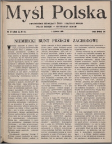 Myśl Polska : dwutygodnik poświęcony życiu i kulturze narodu 1951, R. 11 nr 11 (177)