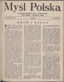 Myśl Polska : dwutygodnik poświęcony życiu i kulturze narodu 1951, R. 11 nr 13 (179)