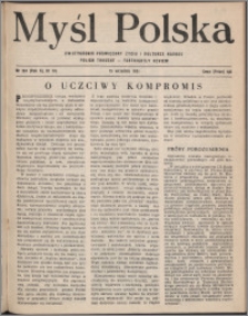 Myśl Polska : dwutygodnik poświęcony życiu i kulturze narodu 1951, R. 11 nr 18 (184)