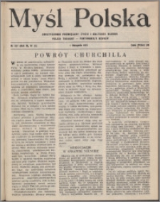 Myśl Polska : dwutygodnik poświęcony życiu i kulturze narodu 1951, R. 11 nr 21 (187)