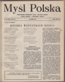 Myśl Polska : dwutygodnik poświęcony życiu i kulturze narodu 1951, R. 11 nr 24 (190)