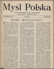 Myśl Polska : dwutygodnik poświęcony życiu i kulturze narodu 1952, R. 12 nr 5 (195)