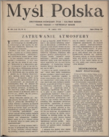 Myśl Polska : dwutygodnik poświęcony życiu i kulturze narodu 1952, R. 12 nr 6 (196)