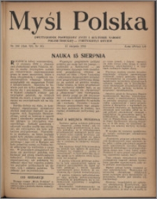 Myśl Polska : dwutygodnik poświęcony życiu i kulturze narodu 1952, R. 12 nr 16 (206)