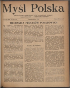 Myśl Polska : dwutygodnik poświęcony życiu i kulturze narodu 1952, R. 12 nr 19 (209)