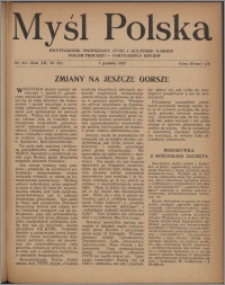 Myśl Polska : dwutygodnik poświęcony życiu i kulturze narodu 1952, R. 12 nr 23 (213)