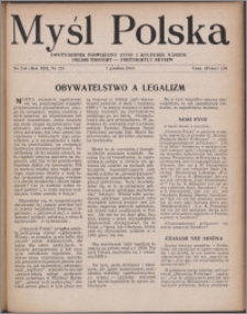 Myśl Polska : dwutygodnik poświęcony życiu i kulturze narodu 1953, R. 13 nr 22 (236)