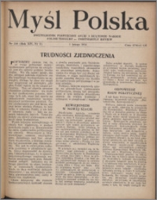 Myśl Polska : dwutygodnik poświęcony życiu i kulturze narodu 1954, R. 14 nr 3 (240)