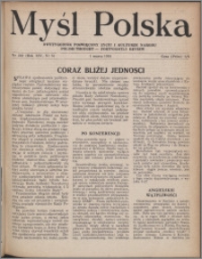Myśl Polska : dwutygodnik poświęcony życiu i kulturze narodu 1954, R. 14 nr 5 (242)