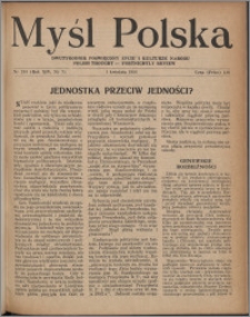 Myśl Polska : dwutygodnik poświęcony życiu i kulturze narodu 1954, R. 14 nr 7 (244)