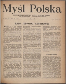 Myśl Polska : dwutygodnik poświęcony życiu i kulturze narodu 1954, R. 14 nr 13 (250)
