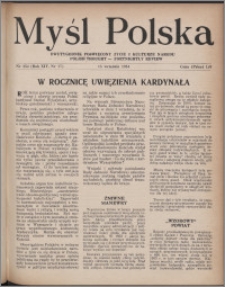 Myśl Polska : dwutygodnik poświęcony życiu i kulturze narodu 1954, R. 14 nr 17 (254)