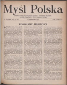 Myśl Polska : dwutygodnik poświęcony życiu i kulturze narodu 1954, R. 14 nr 19 (256)