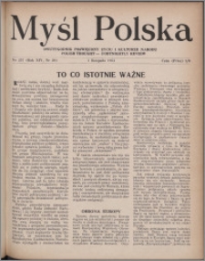 Myśl Polska : dwutygodnik poświęcony życiu i kulturze narodu 1954, R. 14 nr 20 (257)