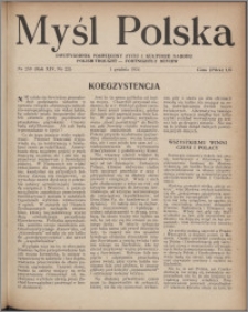 Myśl Polska : dwutygodnik poświęcony życiu i kulturze narodu 1954, R. 14 nr 22 (259)