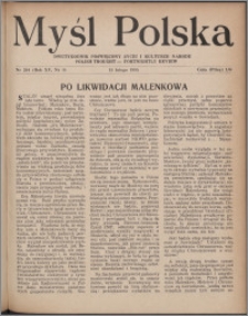 Myśl Polska : dwutygodnik poświęcony życiu i kulturze narodu 1955, R. 15 nr 4 (264)