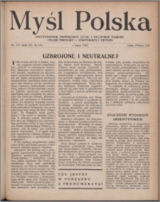 Myśl Polska : dwutygodnik poświęcony życiu i kulturze narodu 1955, R. 15 nr 13 (273)