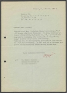 List do Leszka Jana Malinowskiego z dnia 3 kwietnia 1995 roku