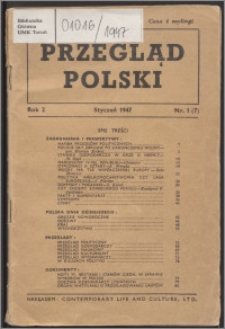 Przegląd Polski 1947, R. 2 nr 1 (7)