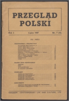 Przegląd Polski 1947, R. 2 nr 7 (13)