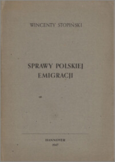 Sprawy polskiej emigracji