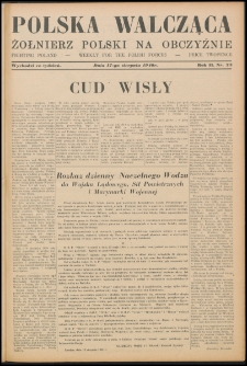 Polska Walcząca - Żołnierz Polski na Obczyźnie 1940.08.17, R. 2 nr 23