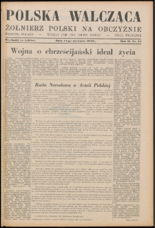 Polska Walcząca - Żołnierz Polski na Obczyźnie 1940.09.14, R. 2 nr 27