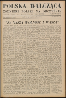 Polska Walcząca - Żołnierz Polski na Obczyźnie 1940.10.12, R. 2 nr 31