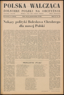 Polska Walcząca - Żołnierz Polski na Obczyźnie 1940.10.19, R. 2 nr 32