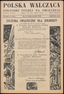 Polska Walcząca - Żołnierz Polski na Obczyźnie 1940.12.21-1940.12.28, R. 2 nr 41-42