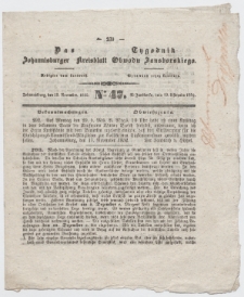 Johannisburger Kreisblatt = Tygodnik Obwodu Jansborskiego 1852 no. 47