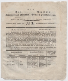 Johannisburger Kreisblatt = Tygodnik Obwodu Jansborskiego 1857 no. 1