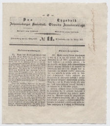 Johannisburger Kreisblatt = Tygodnik Obwodu Jansborskiego 1857 no. 11