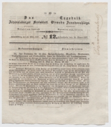 Johannisburger Kreisblatt = Tygodnik Obwodu Jansborskiego 1857 no. 12