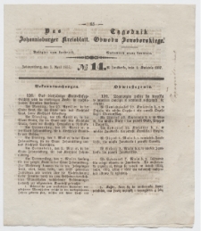 Johannisburger Kreisblatt = Tygodnik Obwodu Jansborskiego 1857 no. 14